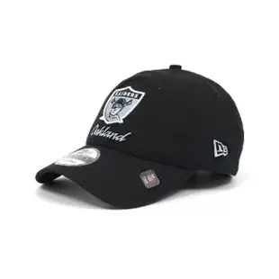 【NEW ERA】棒球帽 NFL 黑 白 940帽型 奧克蘭突襲者 可調式帽圍 刺繡 老帽 帽子(NE13957177)