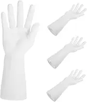 Zerodeko 4pcs Hand Mold Gloves Mannequin Jewelry Holder Hand Jewelry Holder Mannequin Stand Plastic White