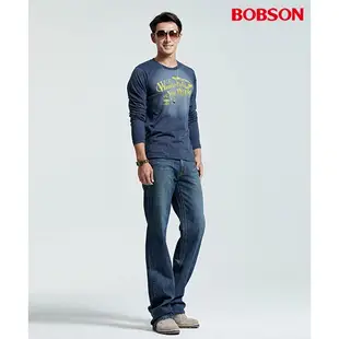 BOBSON 男款直筒牛仔褲1706-53