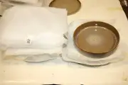 Lot of 6 CB2 by Crate & Barrel Prado Reactive Pasta Bowl Brown 463-013