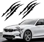 2PCS Claw Mark Decals for Cars,Headlight Car Sticker ,Stripes Scratch Decal Vinyl for Sports Cars SUV Pickup Truck Window Motorcycles ect (Black)