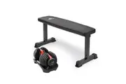 Powertrain 24kg Adjustable Dumbbell w/ Adidas 10437 Exercise Bench
