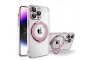 Invisible Stand MagSafe Magnetic for iPhone 15 Pro Max Case-Pink