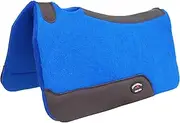 CHALLENGER Pony 24"x24" Western Contoured Wool Felt Saddle Pad Blue 39RT06RBP