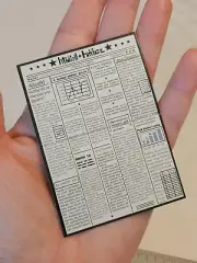 GI JOE NEWSPAPER ACCESSORY FOR 12" ACTION FIGURE 1/6 SCALE 1:6