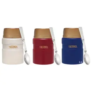 【THERMOS 膳魔師】保溫食物燜燒罐SK520(內附摺疊湯匙)_500ml-鋼鐵人-SK520-BR(勃根地紅)