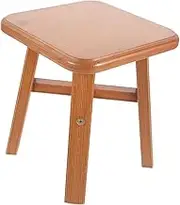 MOBUTOFU Solid Stool for Adults Minimalist Stool for Living Bedroom and Entryway Convenient Height for Changing Shoes and Versatile Design High