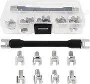 Windance CNC Wheel Spoke Spanner, Motorcycle Repair Tool Kit 5.0-6.8mm Spoke Wrench Set for Most Motorbike Dirt Bike