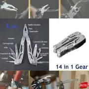 Multi Tool Knife EDC Gear Kit Multipurpose Camping Outdoor Folding Pocket Pliers