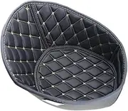 Yurefax KODASKIN Motorcycle PU Storage Box Rear Trunk Cargo Liner Protector Motorcycle, for Seat, for Bucket Pad Accessorie RX125 Rx 125 Motorcycle Top Box Inner Liner(Black Black)