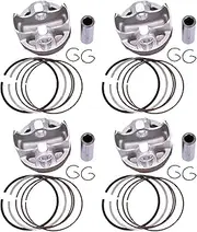 4 Set 67mm 67.25mm 67.5mm STD +25 +50 Piston and Ring Kit For KN9-1 CBR600RR AC F5 2003 2004 2005 13101-MEE-000(4x 0.25 Piston Ring)