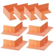 8pcs Waterproofing Corner Shower Polyethylene Seamless Orange (Inside+Outside)