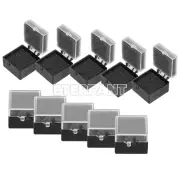 Dental Lab Crown/Veneer/Bridge Boxes - 1" - Clear Top with Sponge Fillers