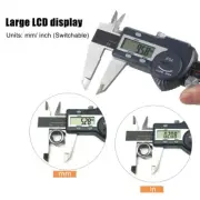 Digital Caliper Stainless Steel Measuring Tool Mm/inch Switchable Waterproof，