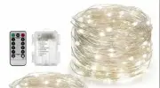 LED Fairy string Light Decoration Battery Operated (3AA) With remote (8 modes)
