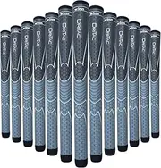 WINN TITANUN DRI-TAC OVERSIZE- LATEST SERIES 13 Pieces DarkGrey/SilverGrey Golf Grip - Non-Slip & Cushioned Comfort - Incredible Comfort & Moisture-Wicking - Shock Absorption Benefits for Pain-Free
