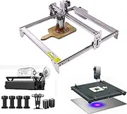 A5 Pro 40W Laser Engraver with R3 Pro Rotary Roller and F2 Honeycomb Working Table, Laser Engraving Cutting Machine Tool Kits for Wood Metal DIY