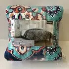 Hudson Essex Quilt 86 in x 86 in Queen Blue Mandalas Light Boho Colorful
