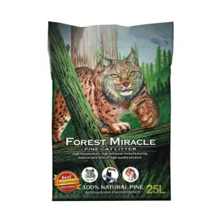 【Forest Miracle 森林奇跡】純天然松木砂 25L(松木貓砂)