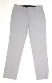 Banana Republic Womens Gray Flat Front Ryan Straight Leg Pants Slacks Size 6