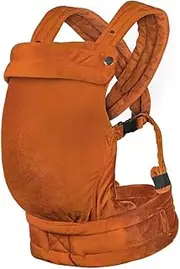 ·NEST BLANCHE· Baby Carrier for Newborn to Toddler, 7-35 lbs Weight Capacity, Ergonomic Backpack Design, Front and Back Facing Options, Orange