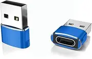Generic USB to USB C Adapter 2 Pack, USB C Female to A Male Charger Type C Converter for Apple Watch, iPhone 15 14 13 12 Plus Pro Max Mini, AirPods, iPad, Samsung Galaxy S23 S22