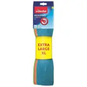 Vileda 4 x Microfibre All Purpose Wiping Cloth Extra Large