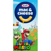 Kraft Mac & Cheese Macaroni and Cheese Dinner with Super Mario Power-Up Pasta Sh