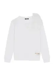 Balmain Kids Logo-print Cotton Sweatshirt (4-10 Years) - White - 08YR (8 Years) 08YR (8 years)