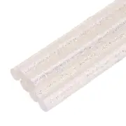 Mini Hot Glue Sticks for Glue Gun 4-inch x 0.28-inch Glitter Clear White 6Pcs