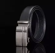 Mens Fashion Automatic Buckle Business Leather Belt