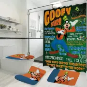 Funny Goofy Shower Curtain Set, Bathroom Set
