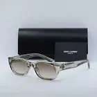 SAINT LAURENT SL642 005 Light Yellow/Brown Gradient 52-21-145 Sunglasses New ...