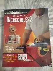 DISNEY PIXAR INCREDIBLES 2 4K ULTRA HD + BLU RAY TARGET EXCLUSIVE STORYBOOK NEW