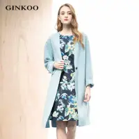 在飛比找momo購物網優惠-【GINKOO 俊克】水彩野百合洋裝