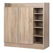 ALFORDSON Shoe Cabinet Storage Rack Drawer Organiser Shelf 21 Pairs Natural