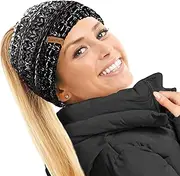 [TOSKATOK] Ladies Thermal Teddy Fleece Lined Ponytail Beanie Hat