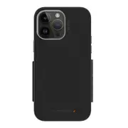For iPhone 14 Pro Case EFM Monaco Armour ELeather D3O 5G Signal Plus Black Grey