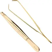 Pfeilring 9cm Gold Plated Tong Eyebrow Tweezers