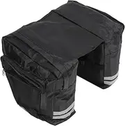 BCOATH Bike Rear Rack Double Bag Durable Cycling Carry Bag with Mesh Pockets for Fits Bikes for Convenient Luggage and Accessories Transport