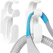 CPAP Hose Holder CPAP Tube & Mask Hanger for Bed Wall Drying Shower CPAP Tubing Hook for Headboard Nightstand with Double-stick Adhesive NOT screw (2 Pack)