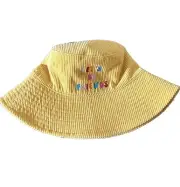 Cat & Jack Youth Girls Let’s Be Friends Yellow Corduroy Bucket Hat New Kid