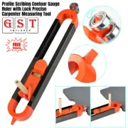 Profile Scribing Gauge Ruler with Lock Precise Carpenter Measuring Tool DIY AU