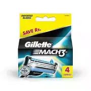 4x Gillette Mach3 Razor Blades Cartridge For Mach3 Razor | Free Shipping