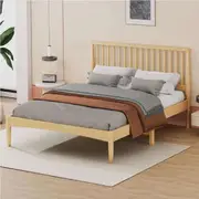 ALFORDSON Wooden Bed Frame Queen Size Base Oak