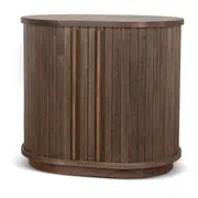 Linea 55cm Side Table - Walnut
