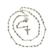 925 STERLING SILVER ITALIAN ROSARY 4mm 26"
