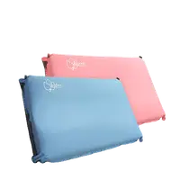 在飛比找蝦皮商城優惠-【Outdoorbase】3D舒壓自動充氣枕頭-珊瑚粉/冰藍