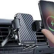 Wireless Car Charger, 15W Fast Charging Car Phone Holder Wireless Charging Air Vent Car Mount for iPhone 14 13 12 Mini Pro Max 11 XR XS X, Samsung Galaxy S23 Ultra S22 S21+ S10+ Note 20, etc