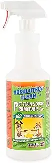 AMAZING PET STAIN & ODOR REMOVER, PROFESSIONAL STRENGTH: Natural Enzymes Remove Most Stains in 60 Seconds -Dog/Cat Urine, Vomit, Bile, Feces, Grass, Blood, Drool, More -USA Made -Veterinarian Approved